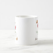 Rose Birth Month Flower コーヒーマグカップ (中央)