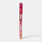 Rose Bloom – ピンクの水彩画とゴールドのスマホケース iPhone 16ケース (右側面)