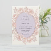 Rose Bloom Romantic Wedding 招待状 (スタンド正面)