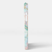 Rose Blue Gold Marble iPhoneケース (左側面)