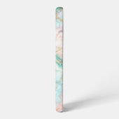 Rose Blue Gold Marble Samsung Galaxyケース (左側面)