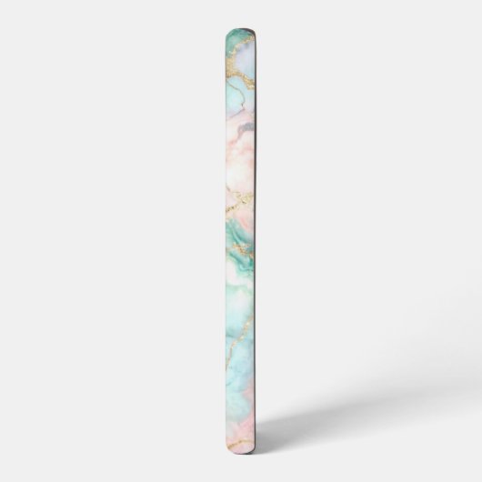 Rose Blue Gold Marble Samsung Galaxyケース (左側面)