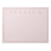 Rose Blush | あなたの名前 ノートパッド (正面)