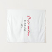 Rose body butter add your text name custom weight  タペストリー (正面(横))