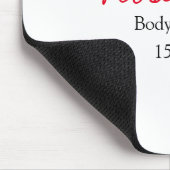 Rose body butter add your text name custom weight マウスパッド (コーナー)