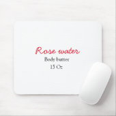 Rose body butter add your text name custom weight マウスパッド (マウス)