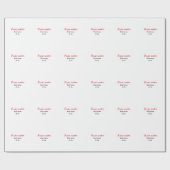 Rose body butter add your text name custom weight  ラッピングペーパー (フラット)