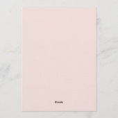 Rose Botanical Enchantment Wedding 招待状 (裏面)