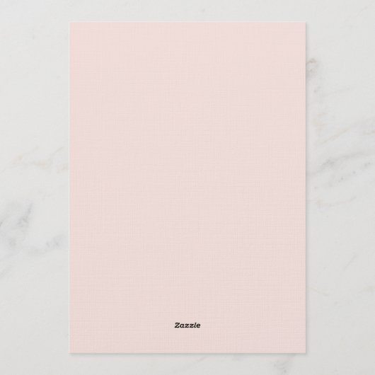 Rose Botanical Enchantment Wedding 招待状 (裏面)