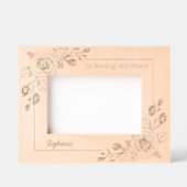 Rose Botanical Memorial Daughter Tribute レーザー彫刻フレーム (正面)