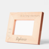 Rose Botanical Memorial Mother Tribute Frame レーザー彫刻フレーム (左)