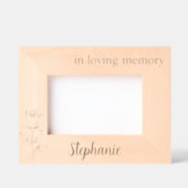 Rose Botanical Memorial Mother Tribute Frame レーザー彫刻フレーム (正面)