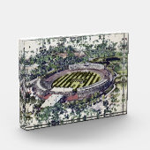 Rose Bowl Southampton Cricket Ground Artistic フォトブロック (左)