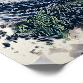 Rose Bowl Southampton Cricket Ground Artistic ポスター (角)