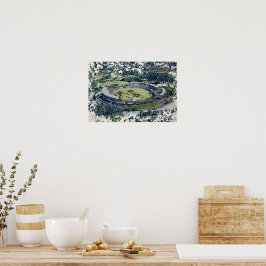 Rose Bowl Southampton Cricket Ground Artistic ポスター