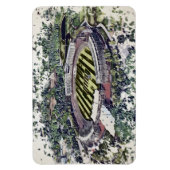 Rose Bowl Southampton Cricket Ground Artistic マグネット (縦)