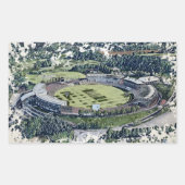 Rose Bowl Southampton Cricket Ground Artistic 長方形シール (正面)