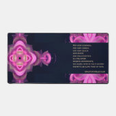 Rose broken heart in black in the powder & Dubbio デスクマット (正面)