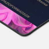 Rose broken heart in black in the powder Percorso デスクマット (コーナー)