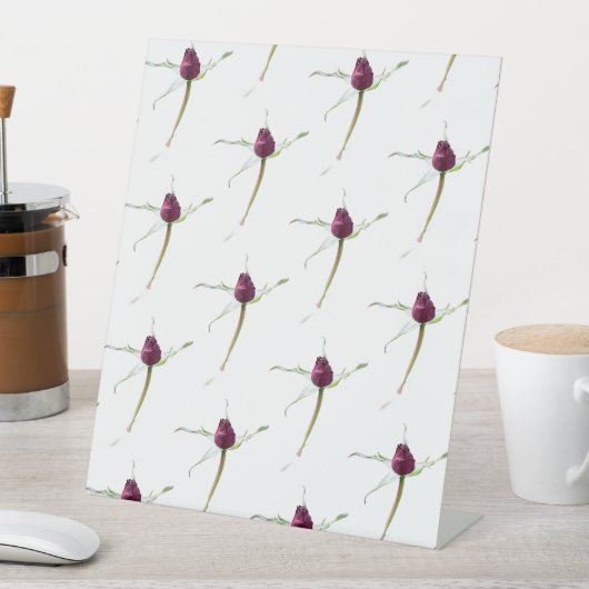 Rose Buds,  台座サイン (インサイチュ)