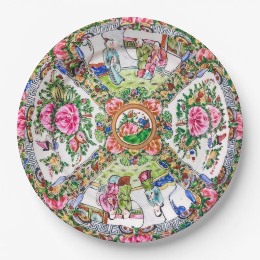 Rose Canton  ペーパープレート (正面)