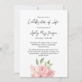 Rose Celebration of Life Funeral 招待状 (正面)