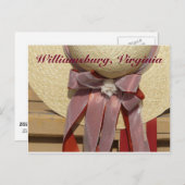 Rose colored Colonial Hat, Williamsburg, VA ポストカード (正面/裏面)