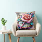 "Rose Compass: A Symbol of Love and Bliss" クッション (椅子)