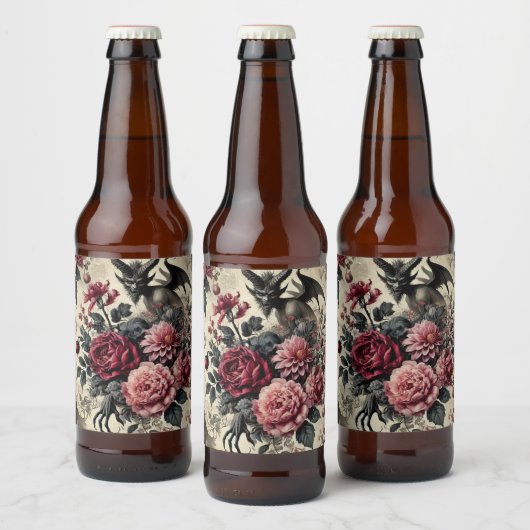 🔥 Rose Crematory – Gothic Victorian ビールラベル (ボトル)