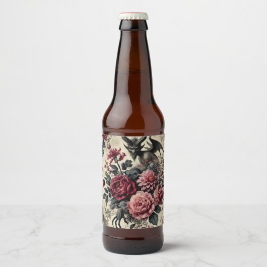 🔥 Rose Crematory – Gothic Victorian ビールラベル (正面)