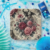 🔥 Rose Crematory – Gothic Victorian ペーパープレート (パーティー)