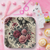 🔥 Rose Crematory – Gothic Victorian ペーパープレート (パーティー)