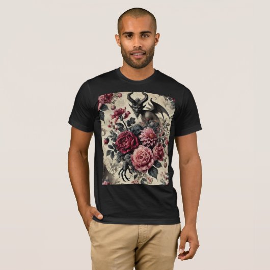 🔥 Rose Crematory – Gothic Wearable Art Tシャツ (正面フル)