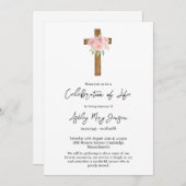 Rose Cross Celebration of Life Funeral 招待状 (正面/裏面)