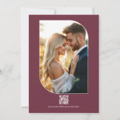 Rose Dust, Silk Blush & Porcelain Cream Wedding 招待状 (裏面)