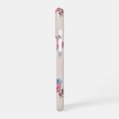 Rose embroidery texture iPhone16 case iPhone 16ケース (左側面)