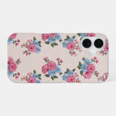 Rose embroidery texture iPhone16 case iPhone 16ケース (裏面横)