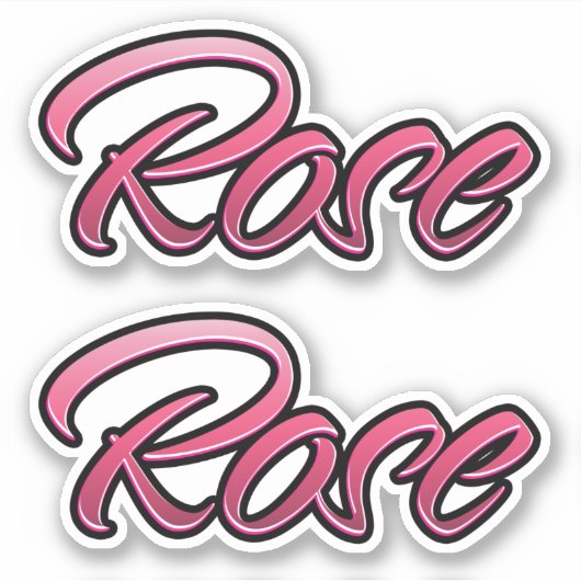 Rose faded pink Aufkleber Sticker Stickerset シール (正面)
