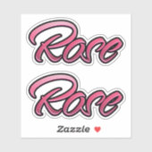 Rose faded pink Aufkleber Sticker Stickerset シール (シート)
