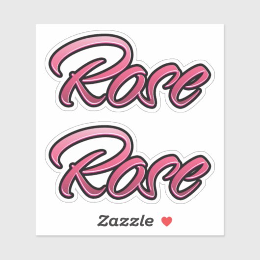 Rose faded pink Aufkleber Sticker Stickerset シール (シート)