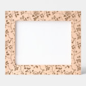 Rose Floral レーザー彫刻フレーム (正面)