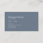 Rose Floral and Crescent Moon Mountain Valley 名刺 (裏面)