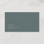 Rose Floral and Twilight Forest Mountain Landscape 名刺 (裏面)