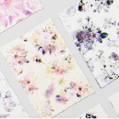 Rose Floral Chic Paper Textured Wedding 招待状