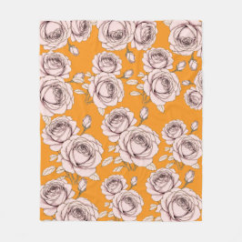 Rose Floral Fleece Blanket  フリースブランケット