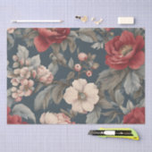 Rose Floral on Spruce 薄葉紙 (クラフト)