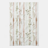 Rose Floral Stripes キッチンタオル (縦)