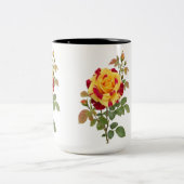 ROSE FLOWER DESIGN ツートーンマグカップ (中央)