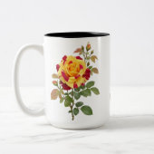 ROSE FLOWER DESIGN ツートーンマグカップ (左)