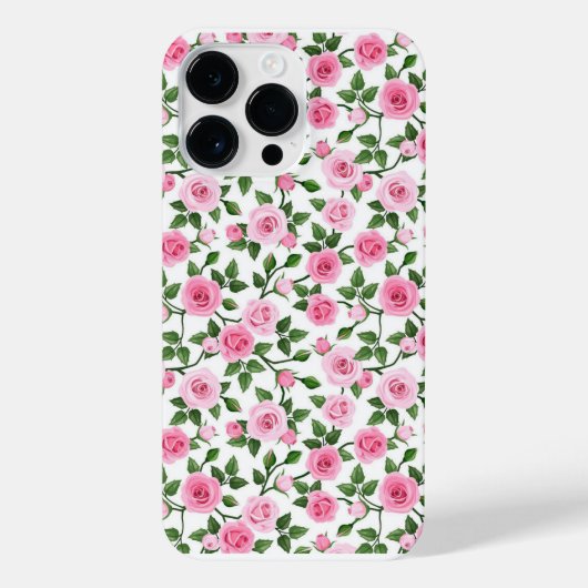 Rose Flower Motif  iPhoneケース (裏面)